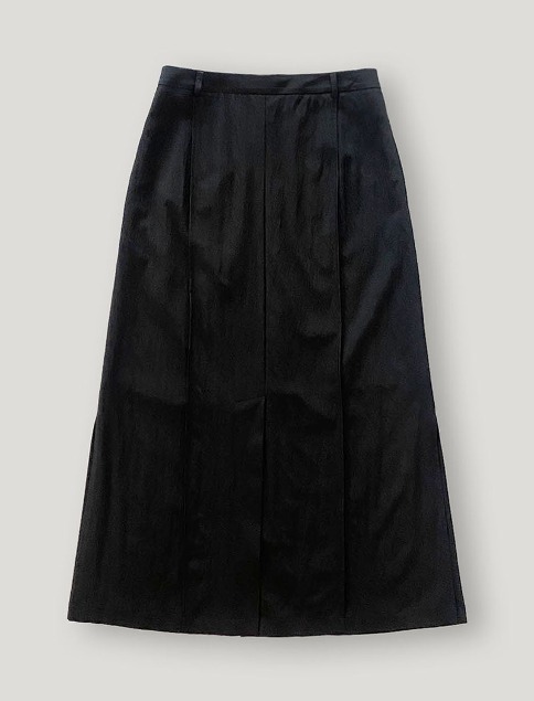 [LEHYE] Daily Slit Skirt_Black